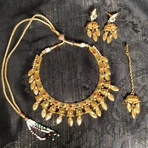 Indian Pakistani Golden Party Jewelry